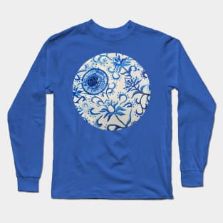 Blue China Eyeball Long Sleeve T-Shirt